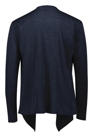 Sofia Womens Waterfall Cardigan Navy back view