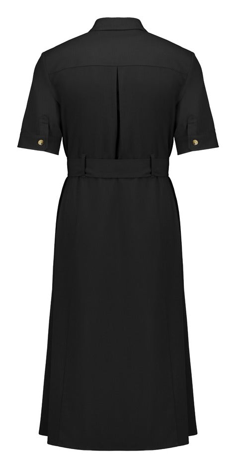 Adele Womens Midi Dress Black back view