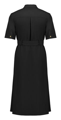 Adele Womens Midi Dress Black back view