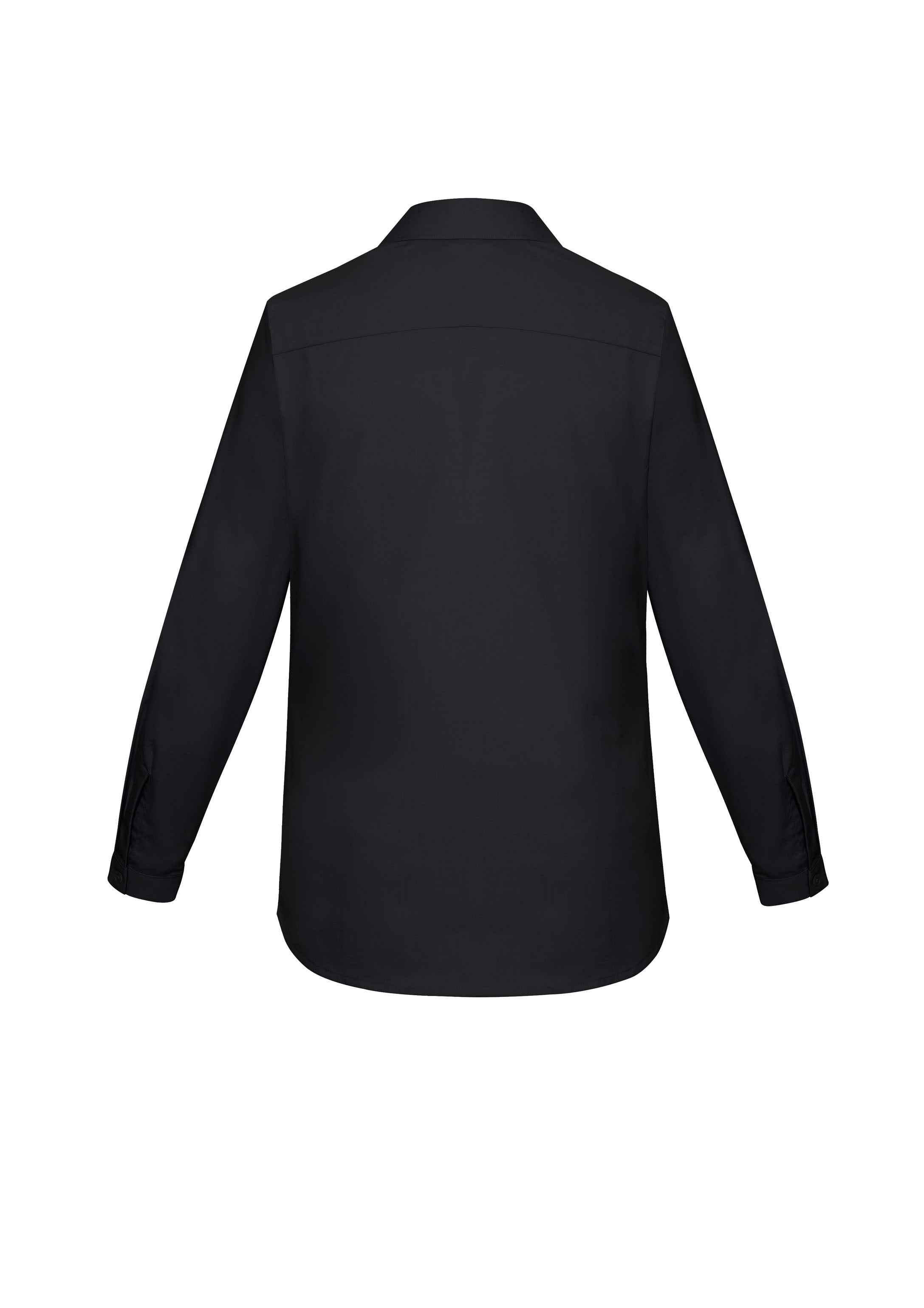 Charlie Womens Long Sleeve Shirt Black back view
