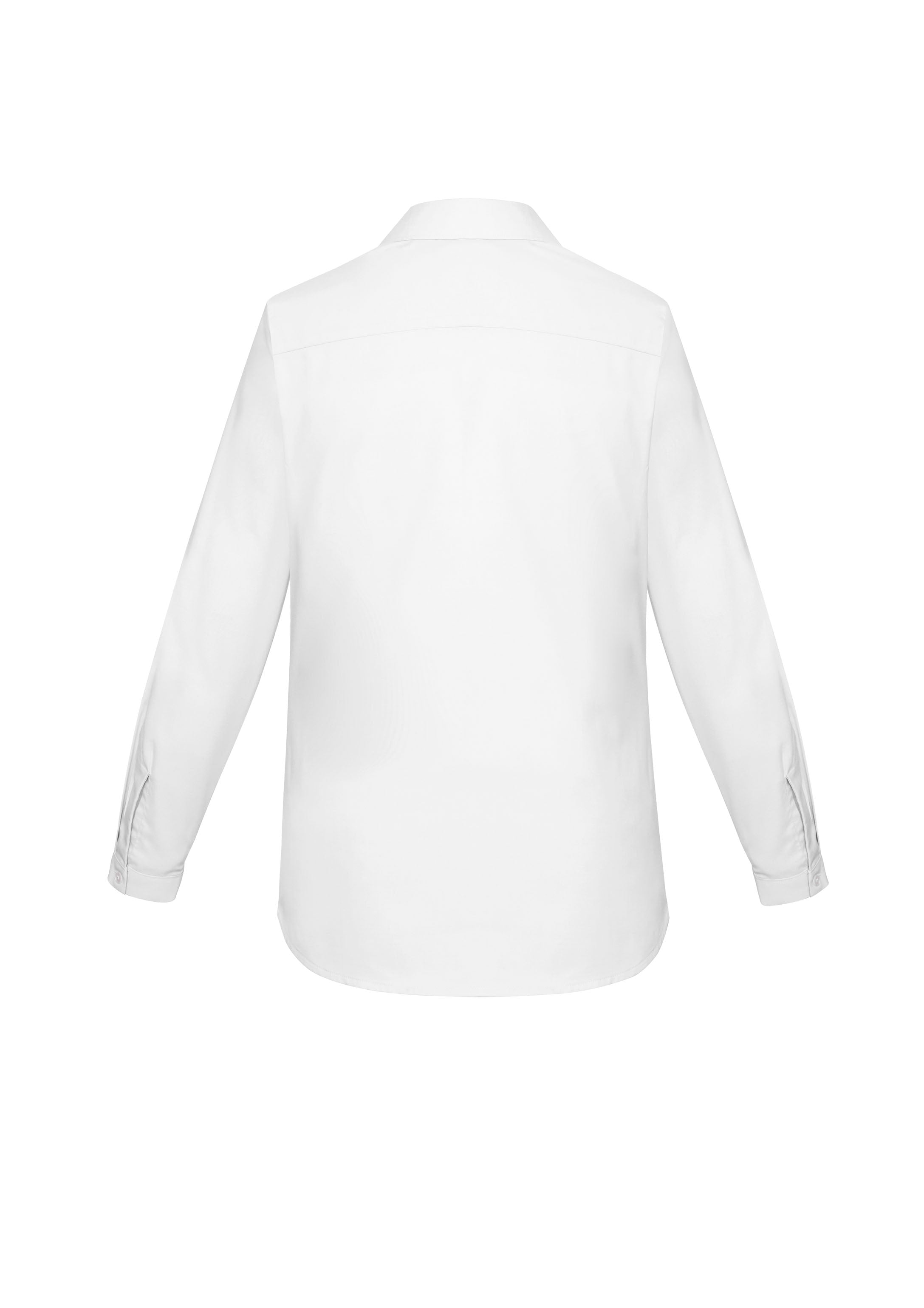 Charlie Womens Long Sleeve Shirt White back view