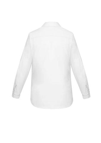 Charlie Womens Long Sleeve Shirt White back view