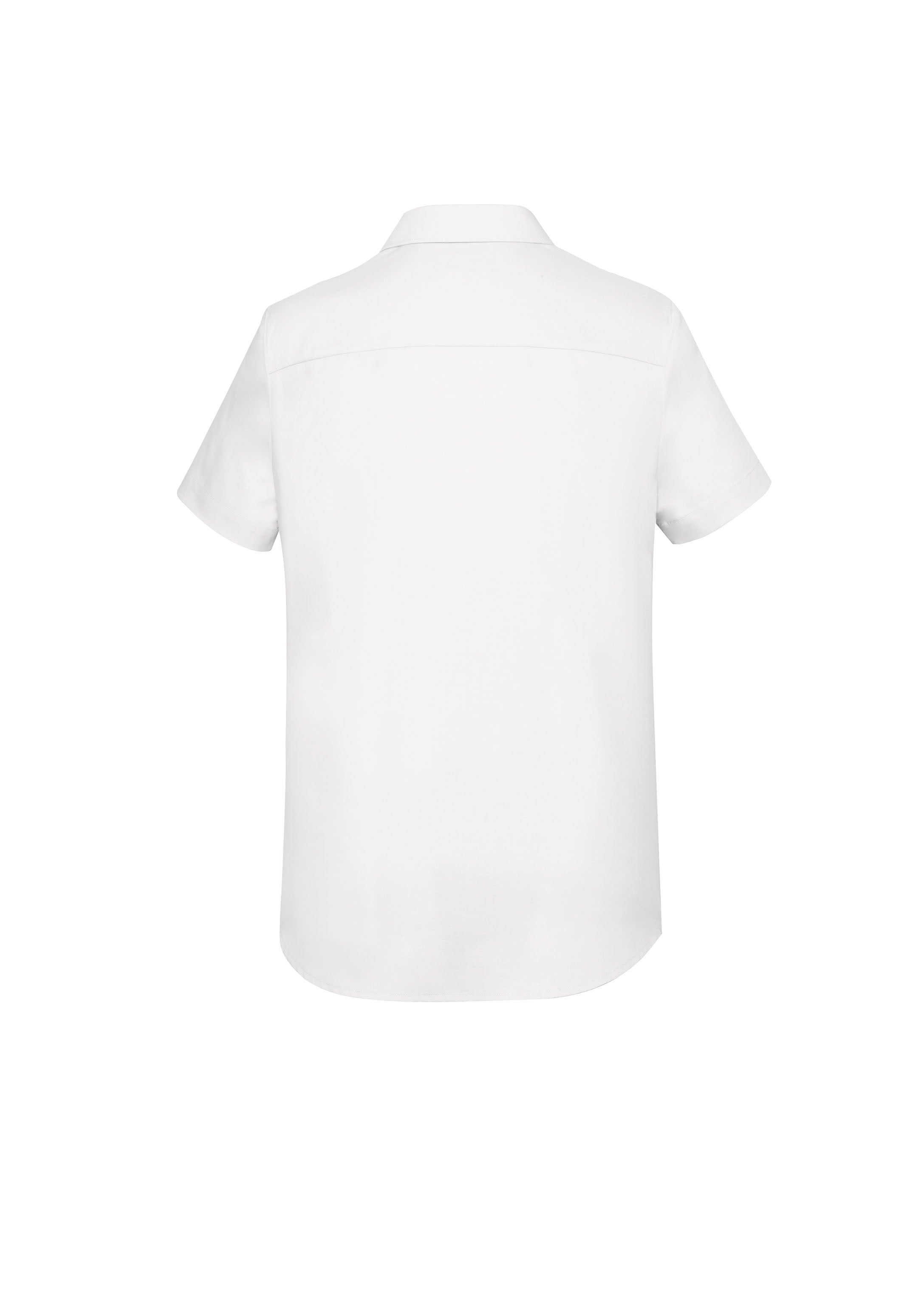 Charlie Womens Short Sleeve Shirt White back view