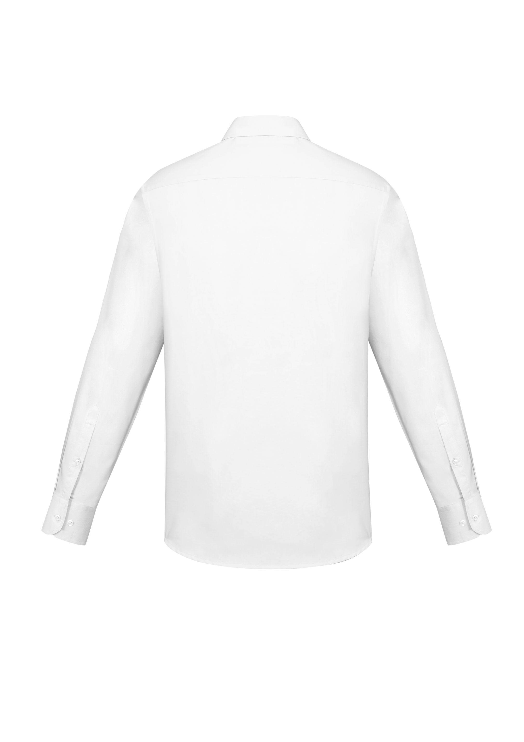 Charlie Mens Slim Fit Long Sleeve Shirt White back view