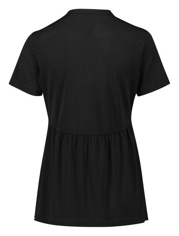 Mali Womens Stretch Tunic T-Top Black back view