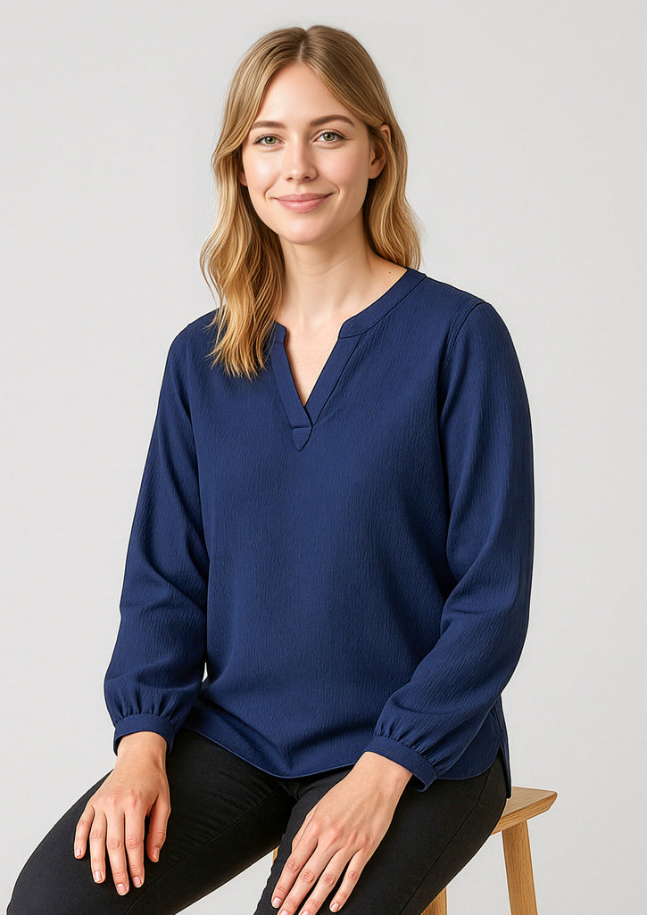 Ruché Womens Long Sleeve Shirt-RU568LL-biz-corporates-2