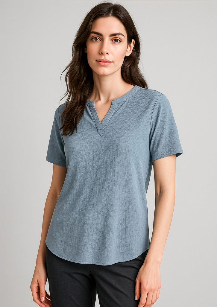 Ruché Womens Short Sleeve Shirt-RU568LS-biz-corporates-0