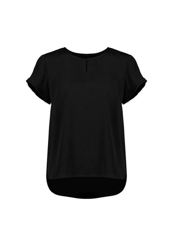Evelyn Womens Short Sleeve Blouse-RU569LS-biz-corporates-4