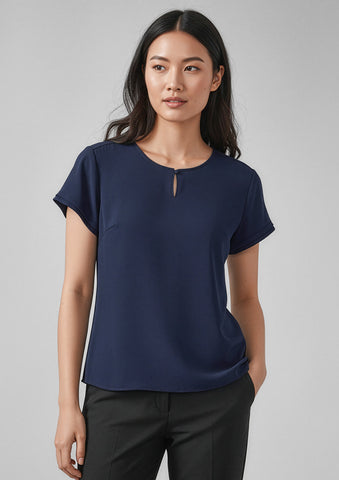 Evelyn Womens Short Sleeve Blouse-RU569LS-biz-corporates-0