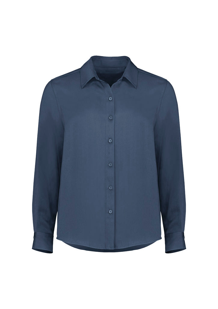 Evelyn Womens Long Sleeve Shirt Mineral Blue