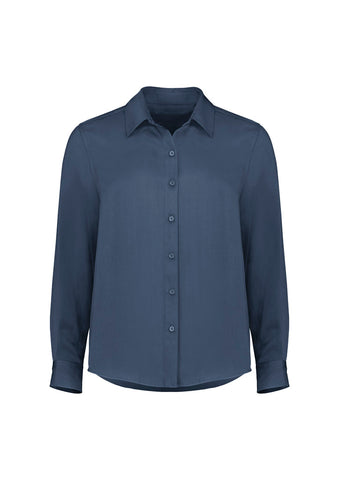 Evelyn Womens Long Sleeve Shirt Mineral Blue