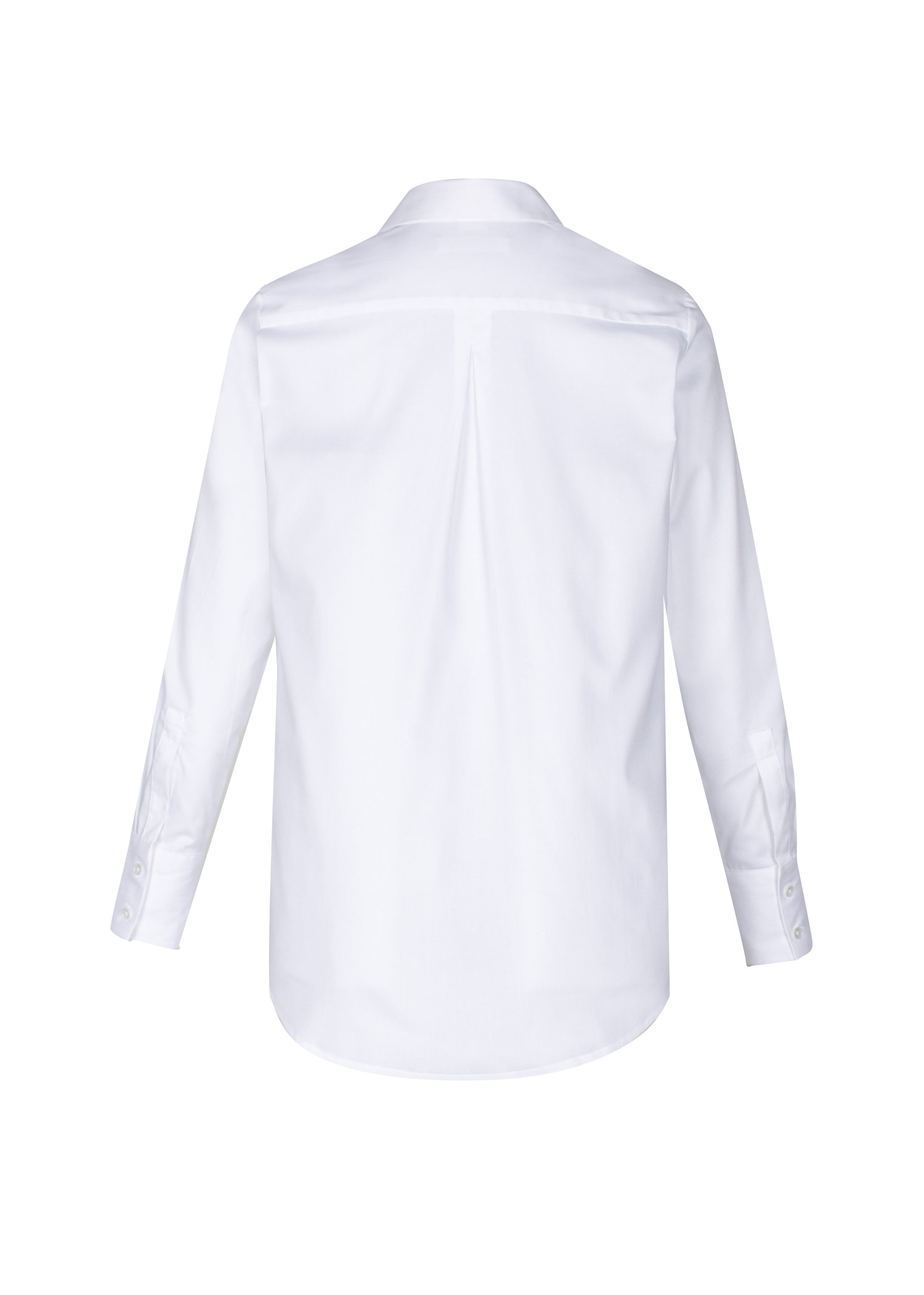 Camden Womens Long Sleeve Shirt White back view