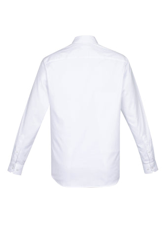 Camden Mens Long Sleeve Shirt White back view