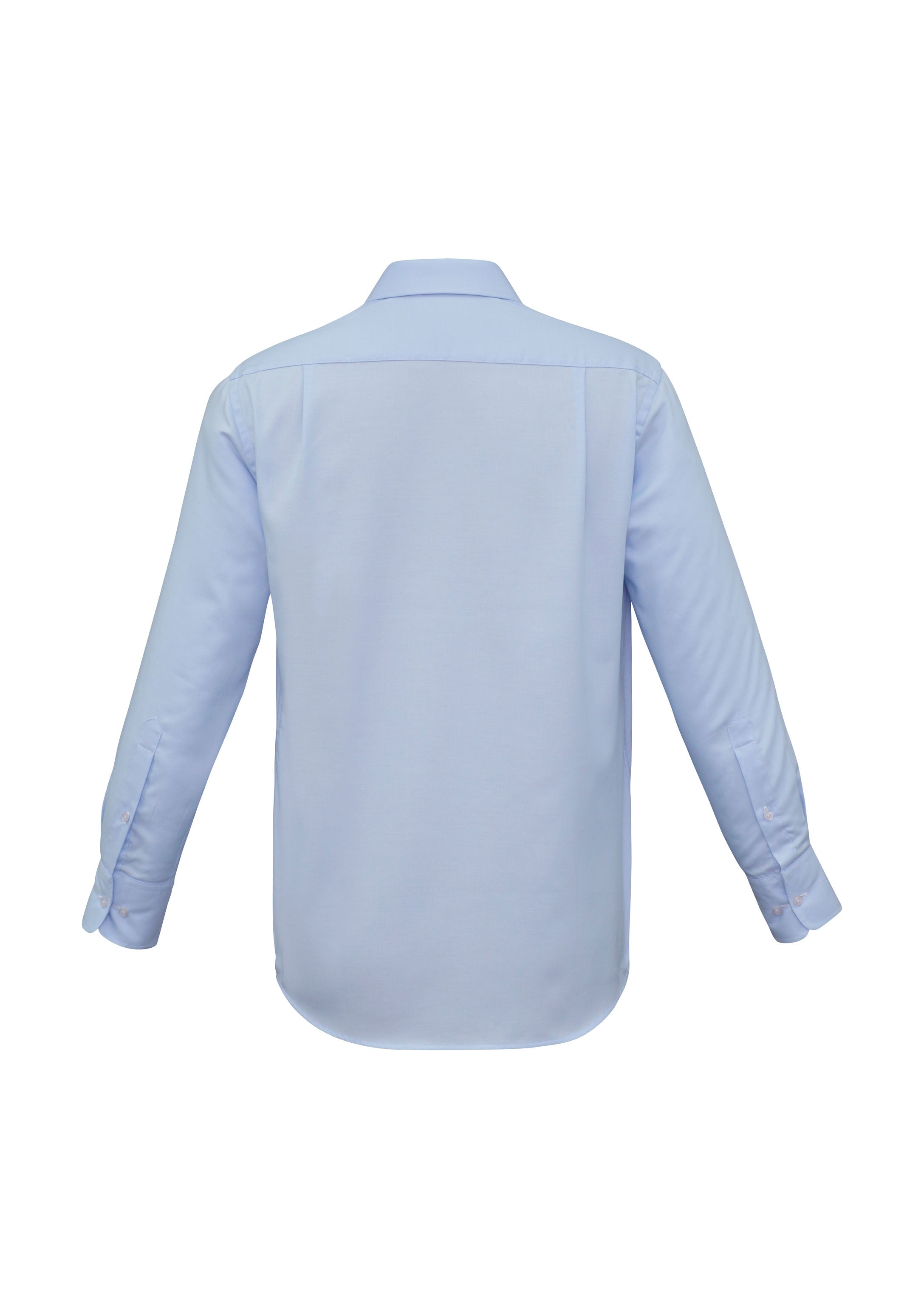 Luxe Mens Long Sleeve Shirt Blue back view