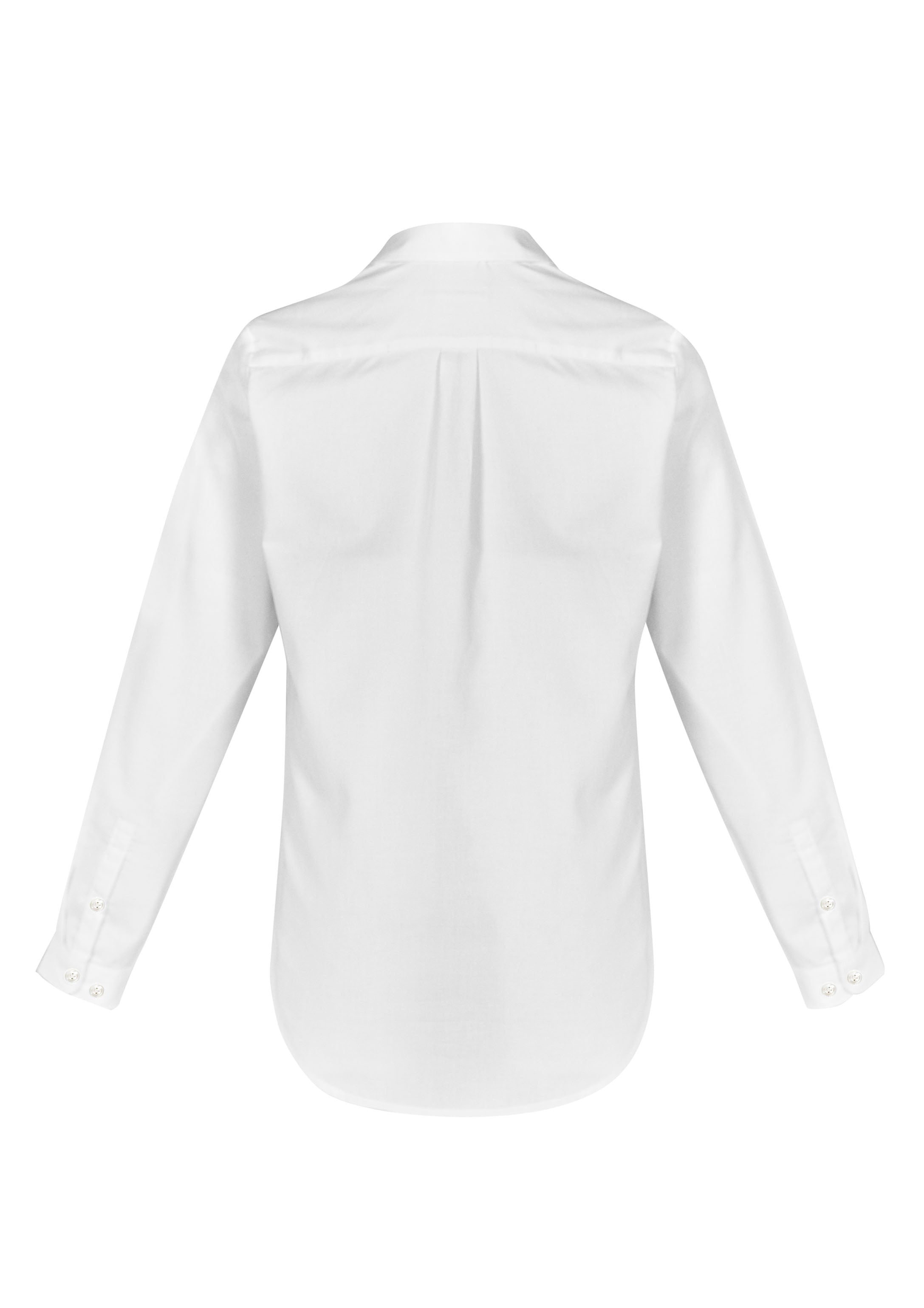 Memphis Womens Long Sleeve Shirt White back view