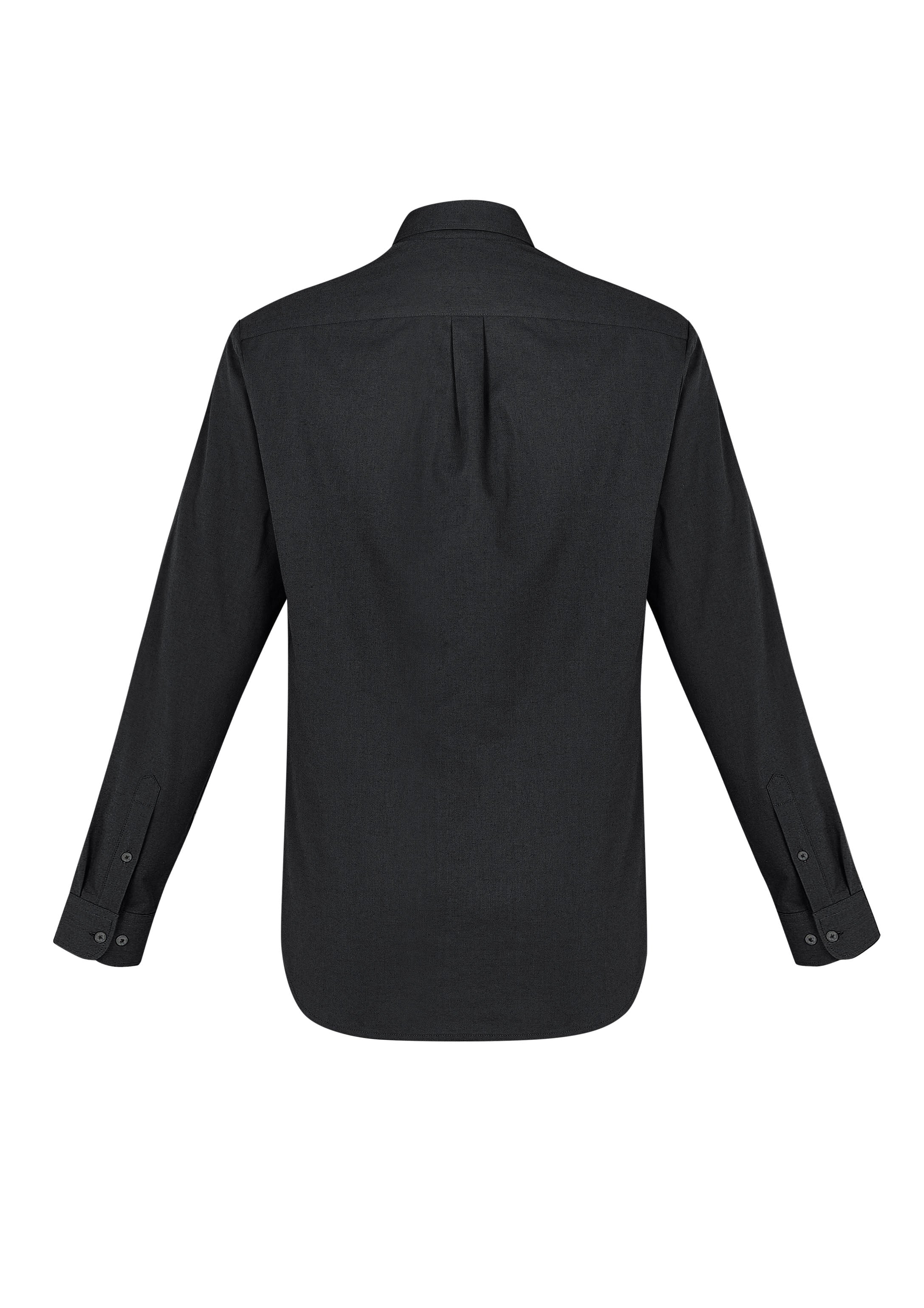 Memphis Mens Long Sleeve Shirt Black back view