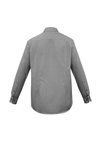 Edge Mens Long Sleeve Shirt Black back view