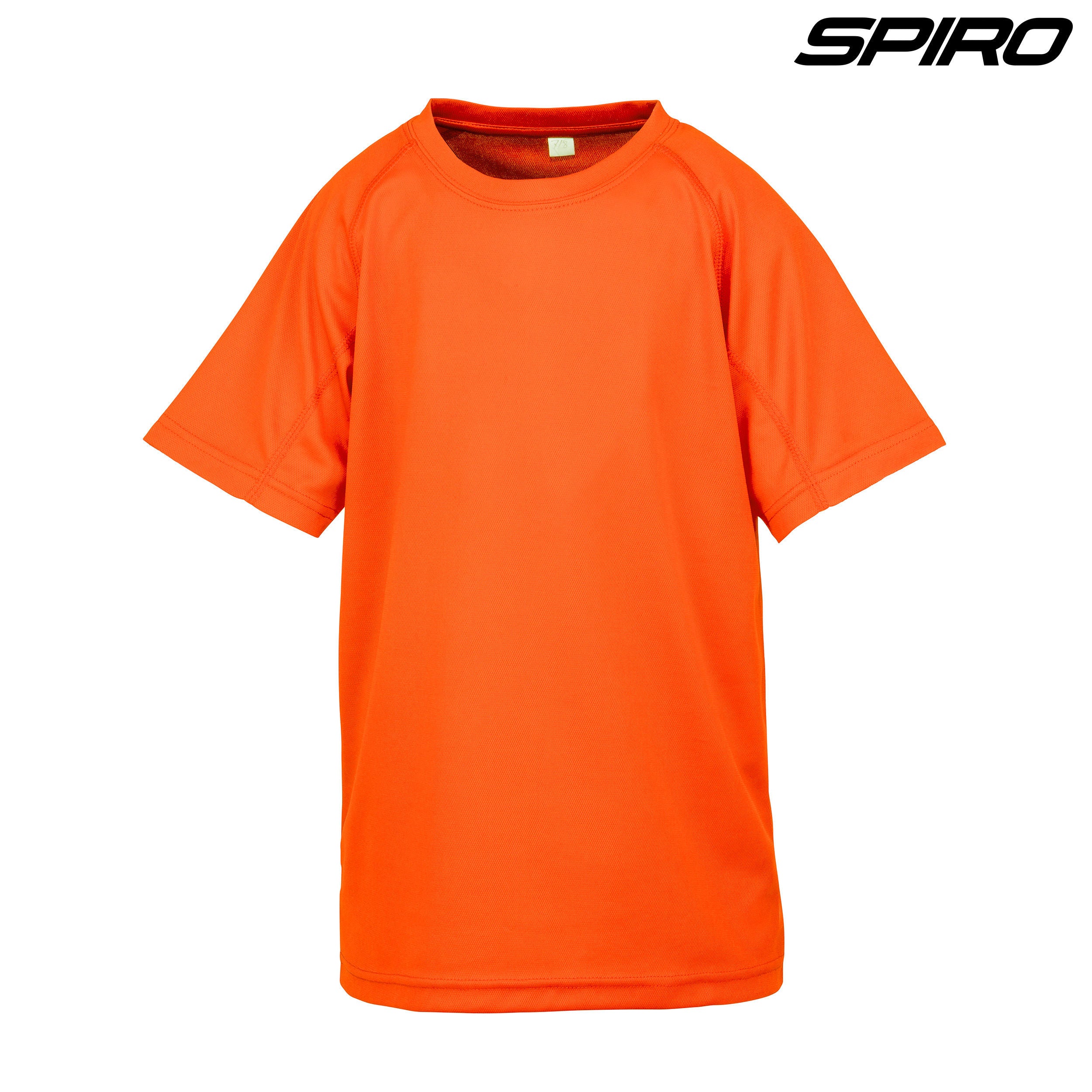 S287B Spiro Youth Impact Performance Aircool T-Shirt - Fluorescent Orange