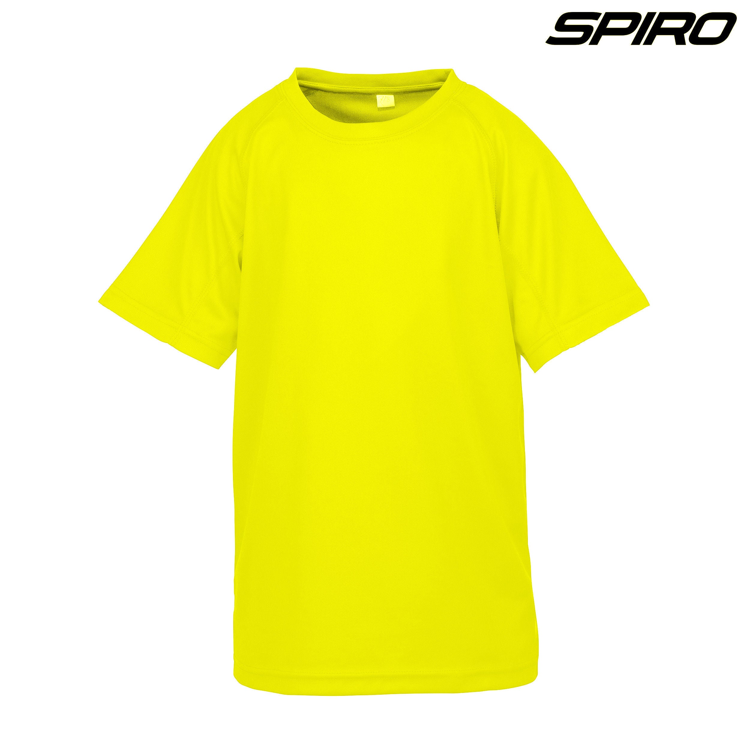 S287B Spiro Youth Impact Performance Aircool T-Shirt - Fluorescent Yellow