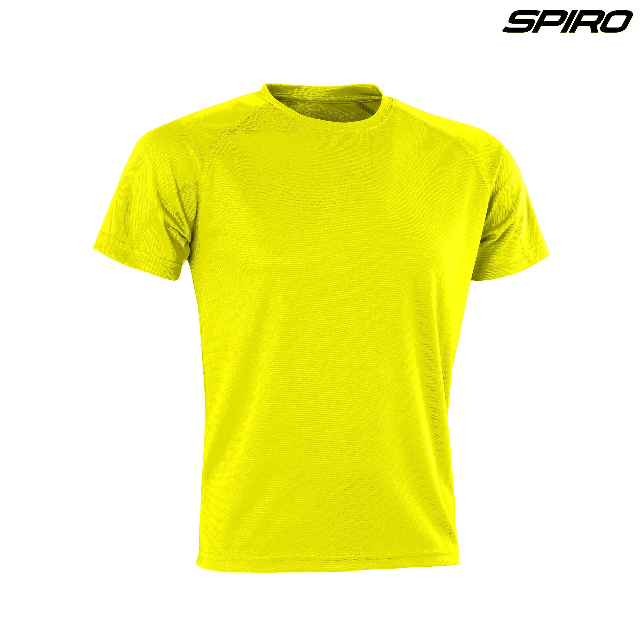 S287X Spiro Adult Impact Performance Aircool T-Shirt - Fluorescent Yellow