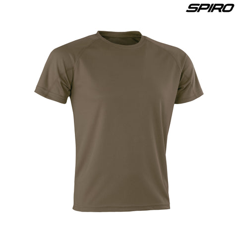 S287X Spiro Adult Impact Performance Aircool T-Shirt - Combat