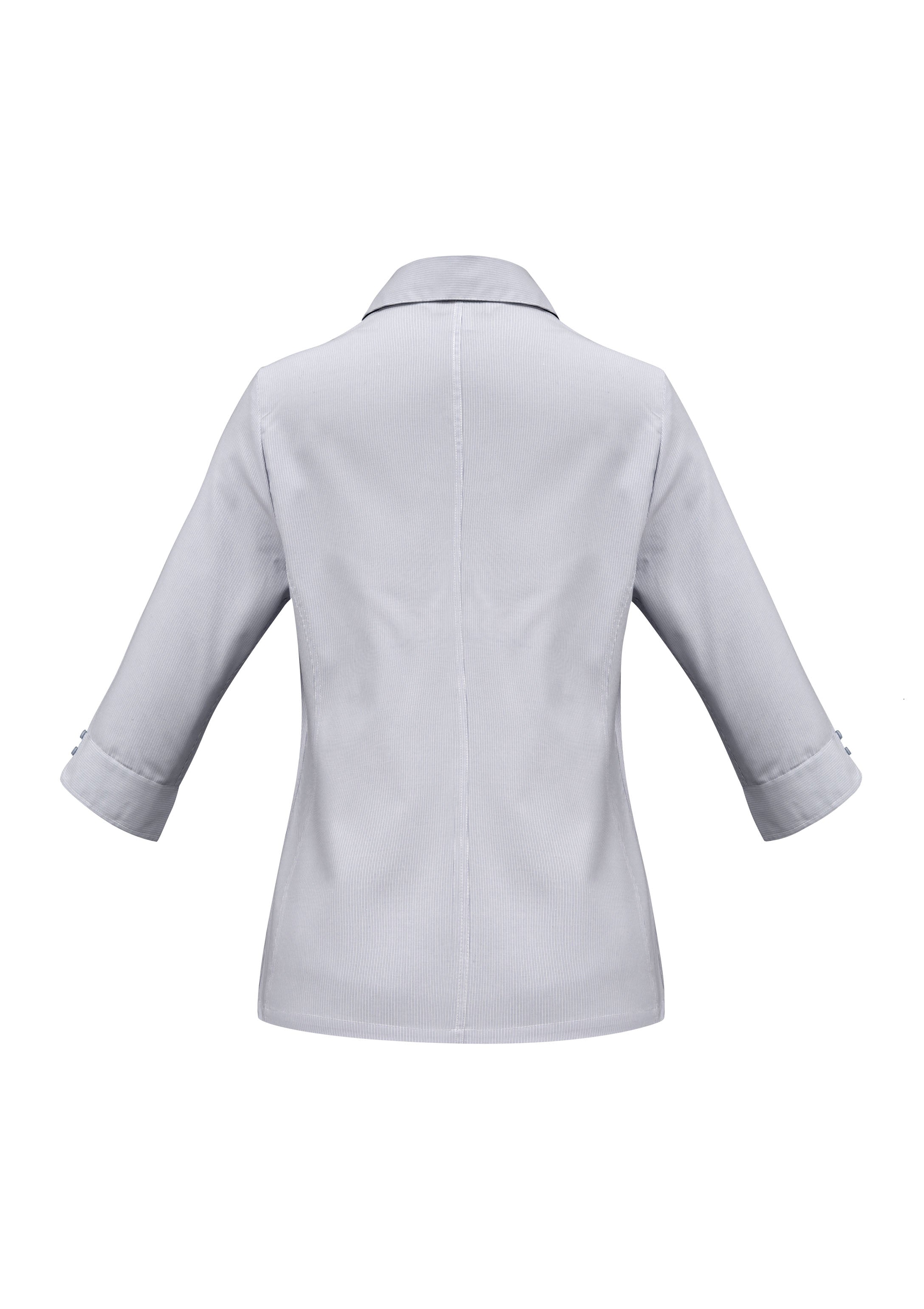 Ambassador Womens 3/4 Sleeve Shirt Silver Grey back view