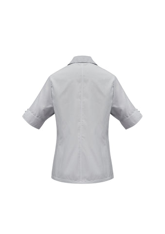 Ambassador Womens Short Sleeve Silver Grey back view
