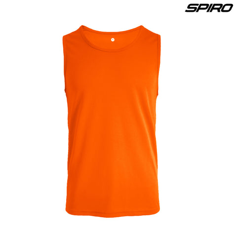 S296X Spiro Adult Impact Performance Aircool Singlet - Fluorescent Orange