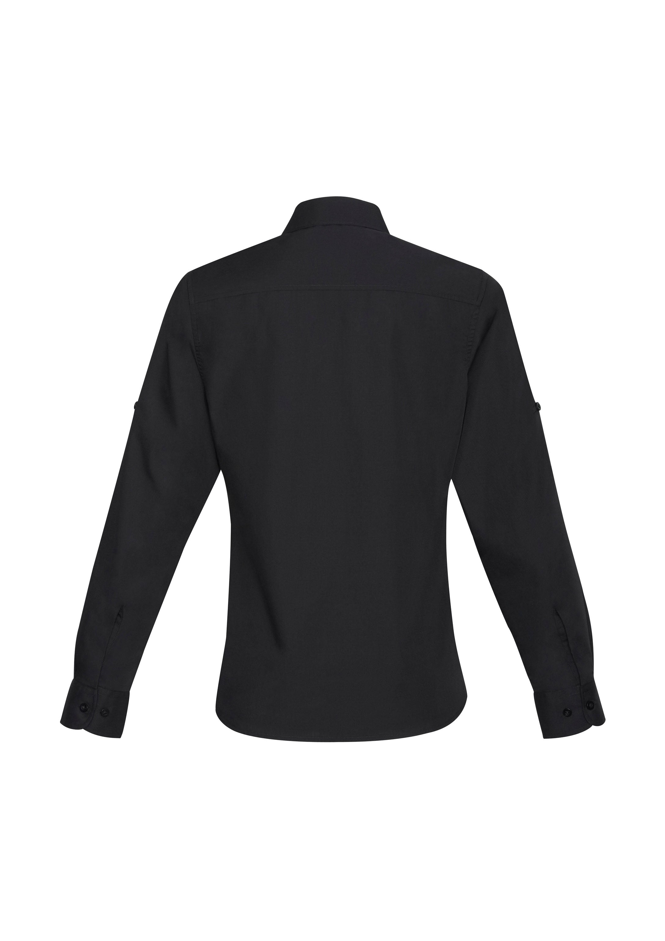 Bondi Womens Long Sleeve Shirt Black back view