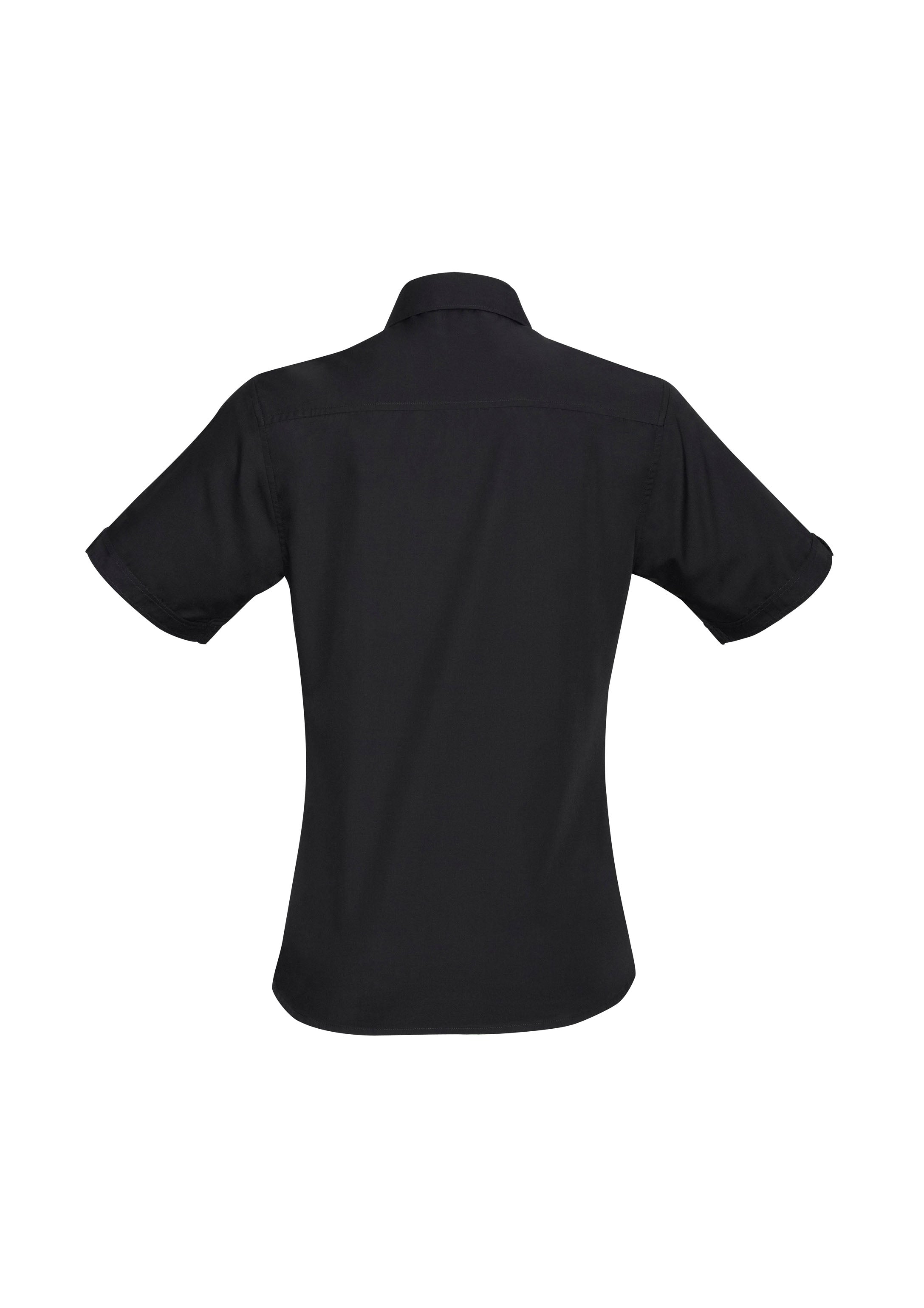 Bondi Womens Short Sleeve Shirt Black back view