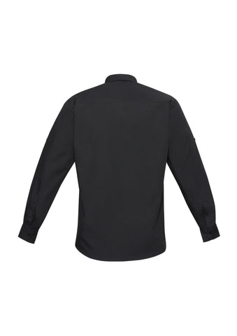 Bondi Mens Long Sleeve Shirt Black back view