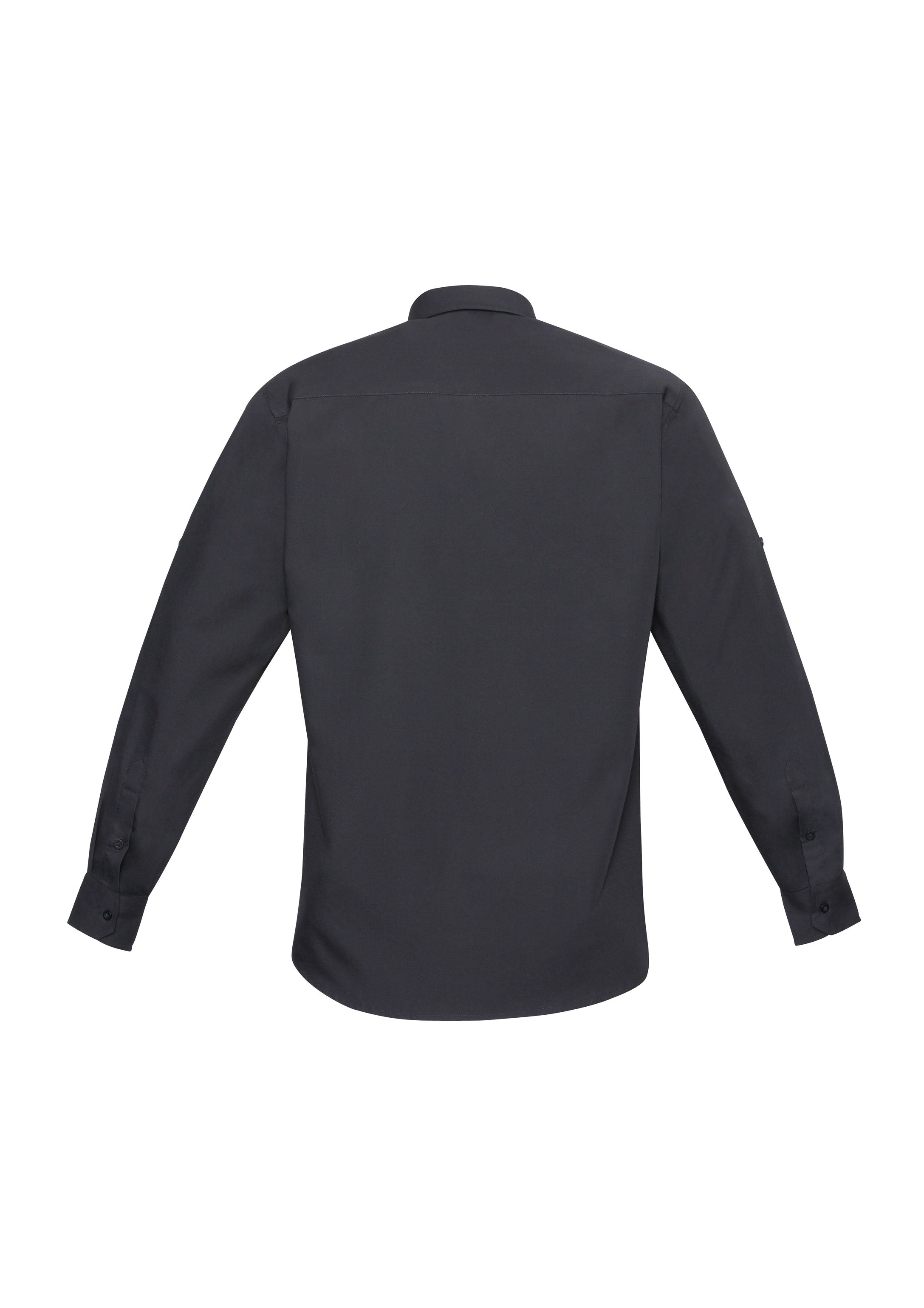 Bondi Mens Long Sleeve Shirt Charcoal back view