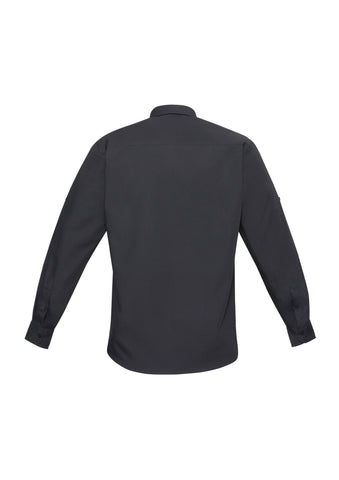Bondi Mens Long Sleeve Shirt Charcoal back view