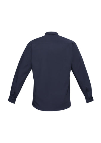 Bondi Mens Long Sleeve Shirt Navy back view