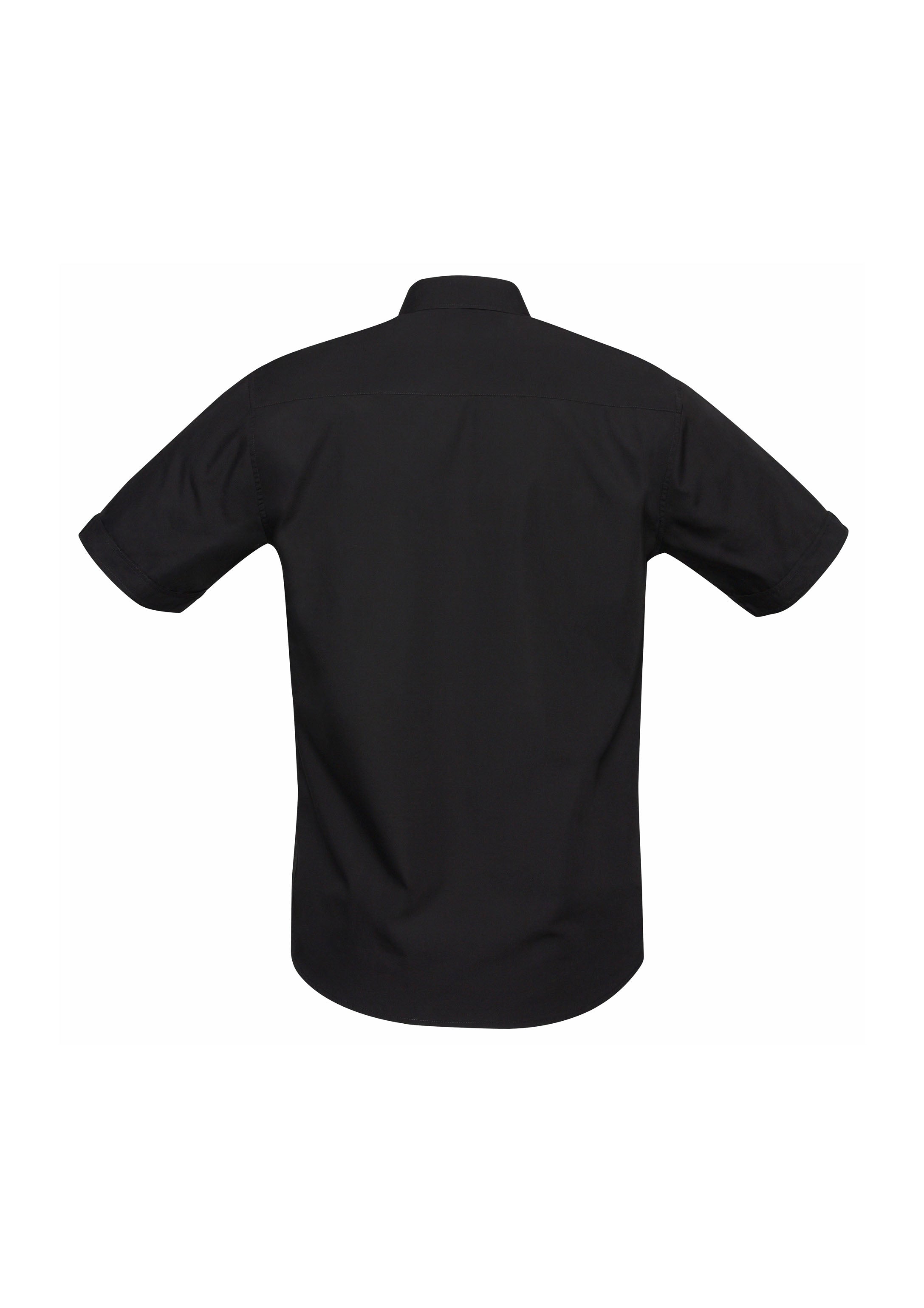 Bondi Mens Short Sleeve Shirt Black back view