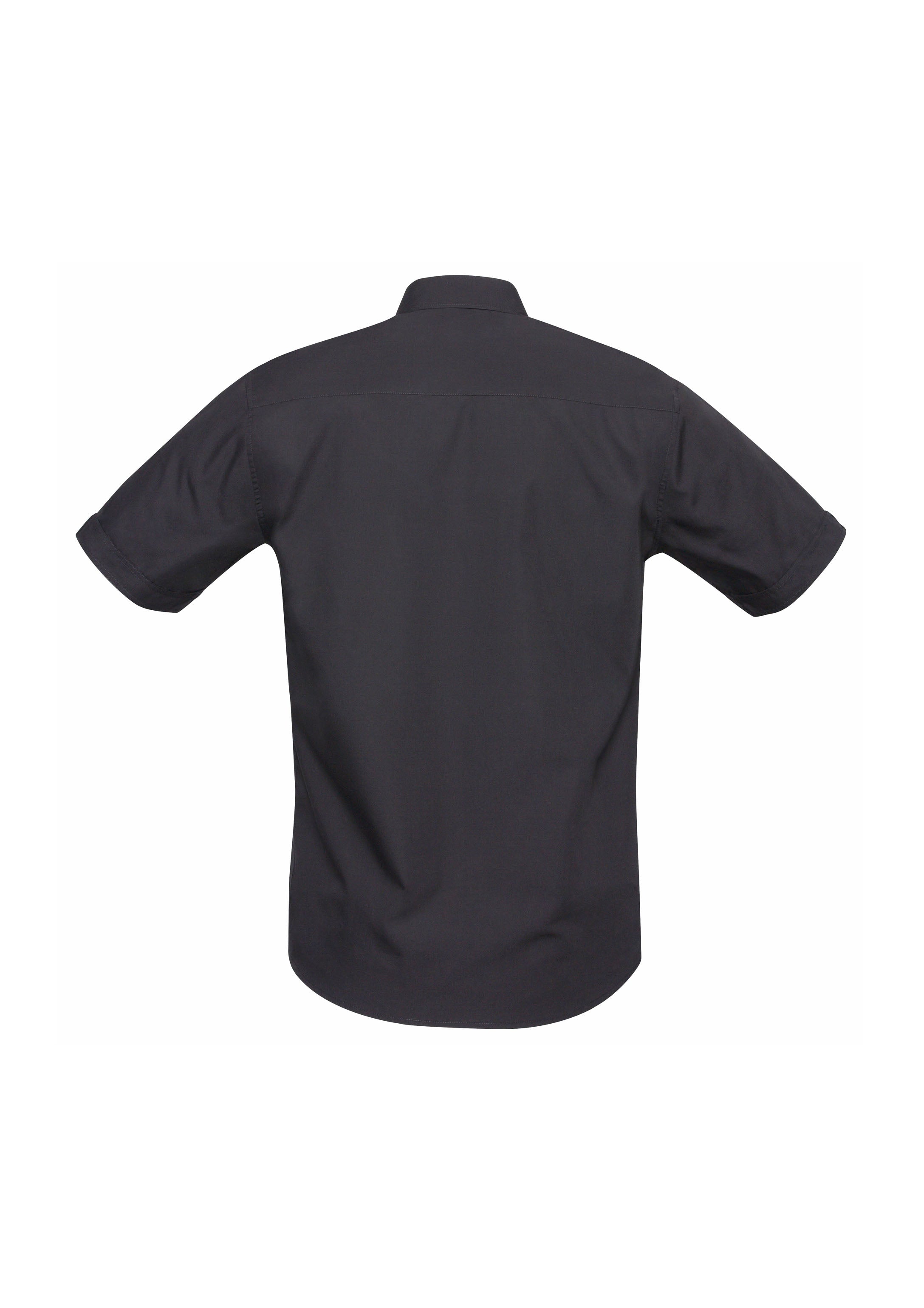 Bondi Mens Short Sleeve Shirt Charcoal back view