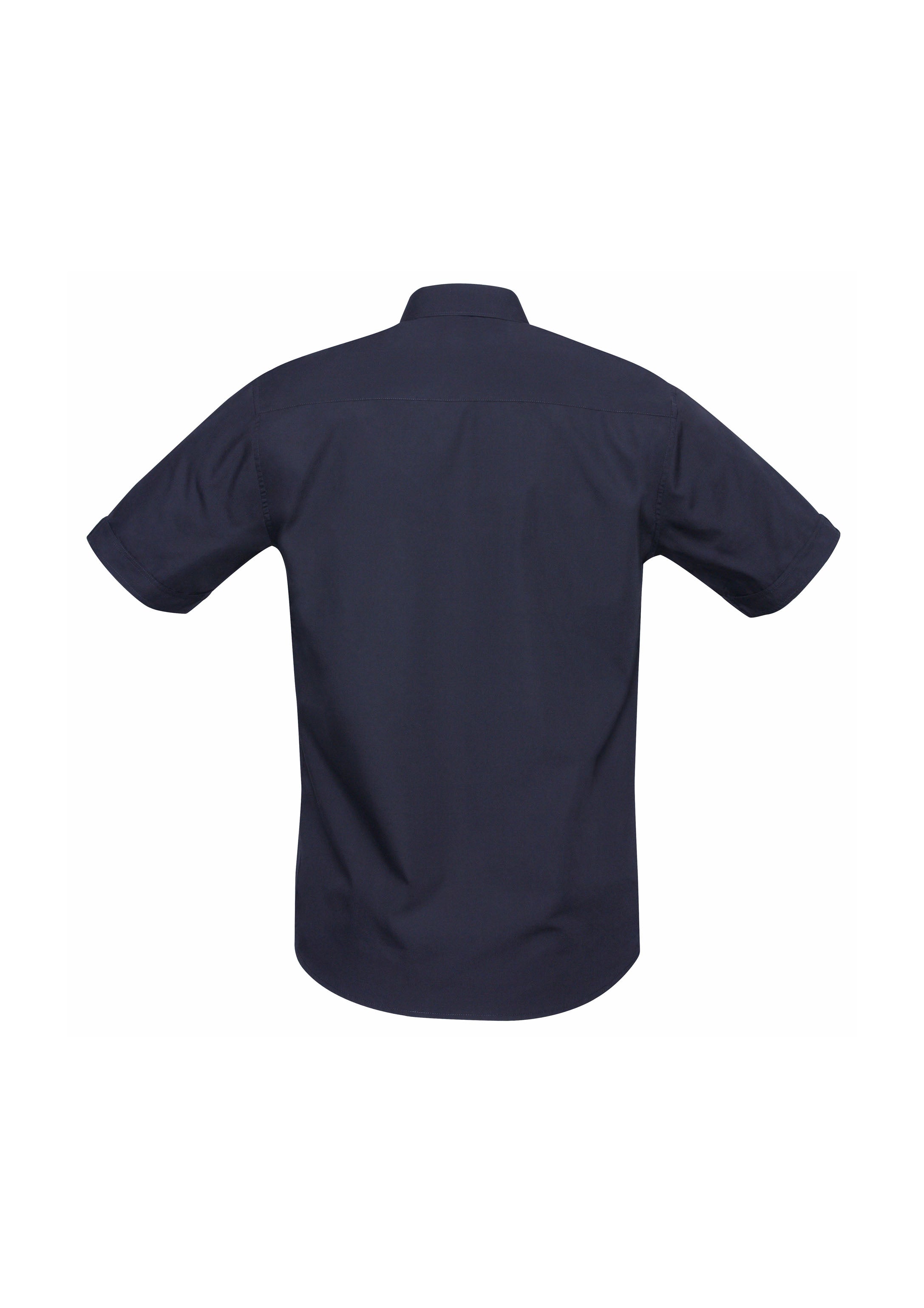 Bondi Mens Short Sleeve Shirt Navy back view