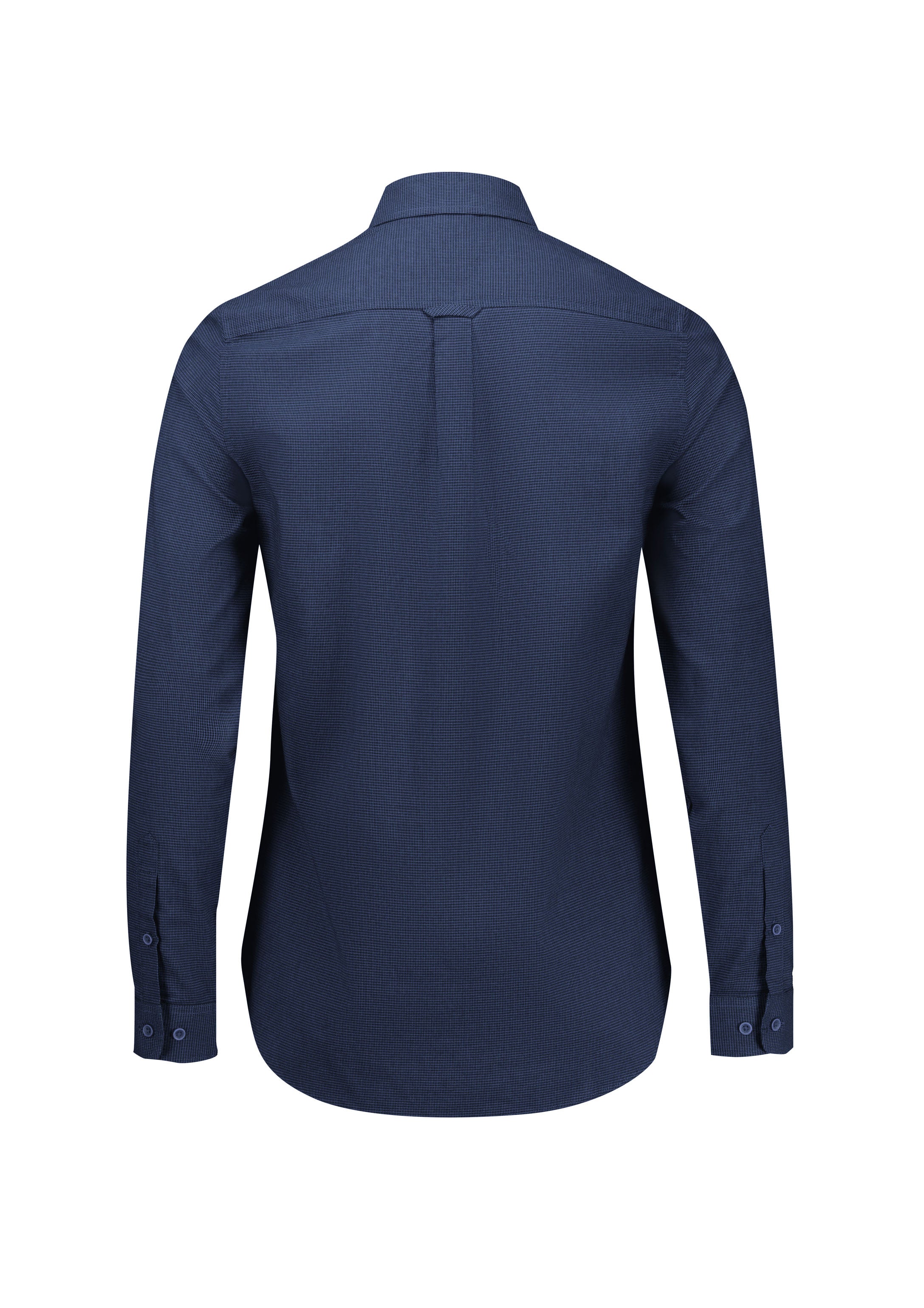 Soul Womens Long Sleeve Shirt Navy back view