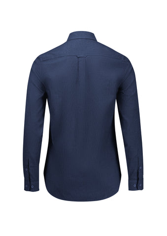Soul Womens Long Sleeve Shirt Navy back view
