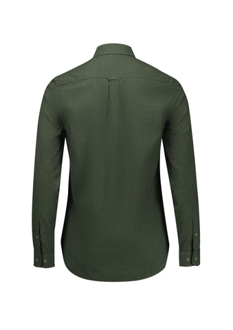 Soul Womens Long Sleeve Shirt Olive back view
