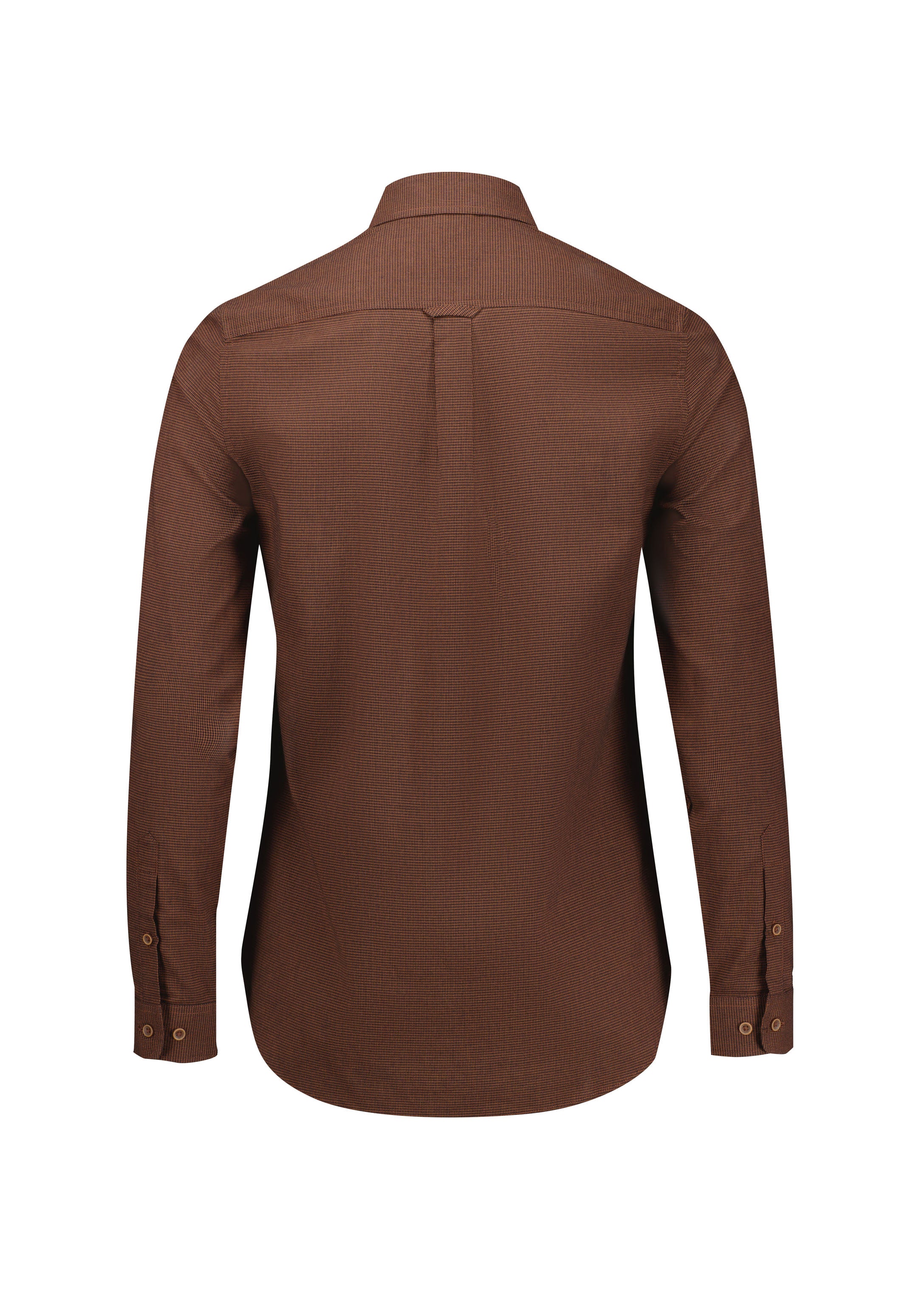 Soul Womens Long Sleeve Shirt Rust back view