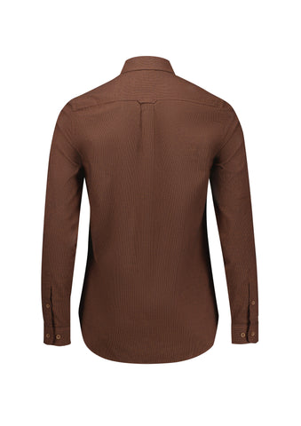 Soul Womens Long Sleeve Shirt Rust back view