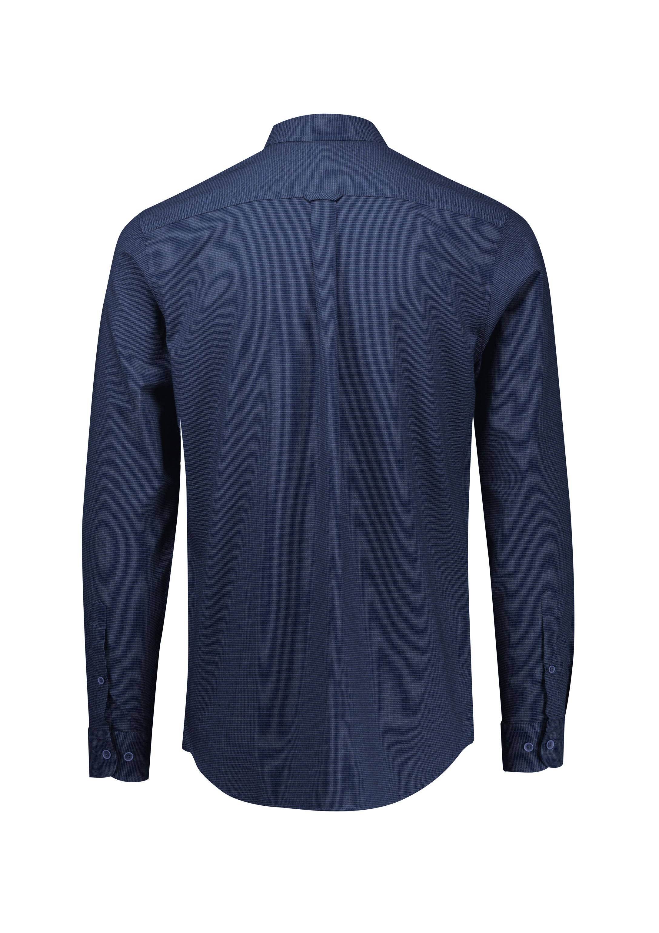 Soul Mens Long Sleeve Shirt Navy back view