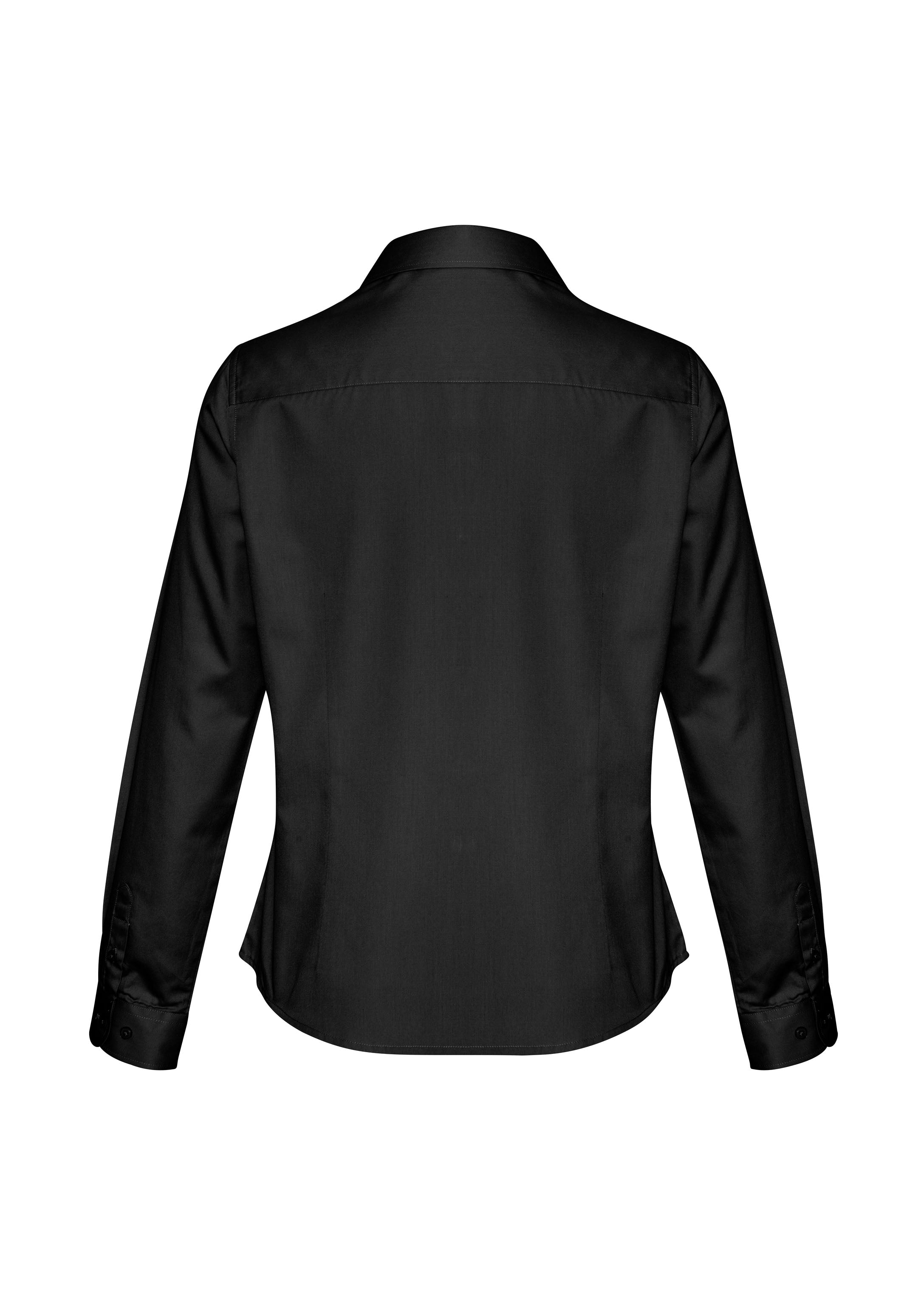Dalton Womens Long Sleeve Shirt Black back view