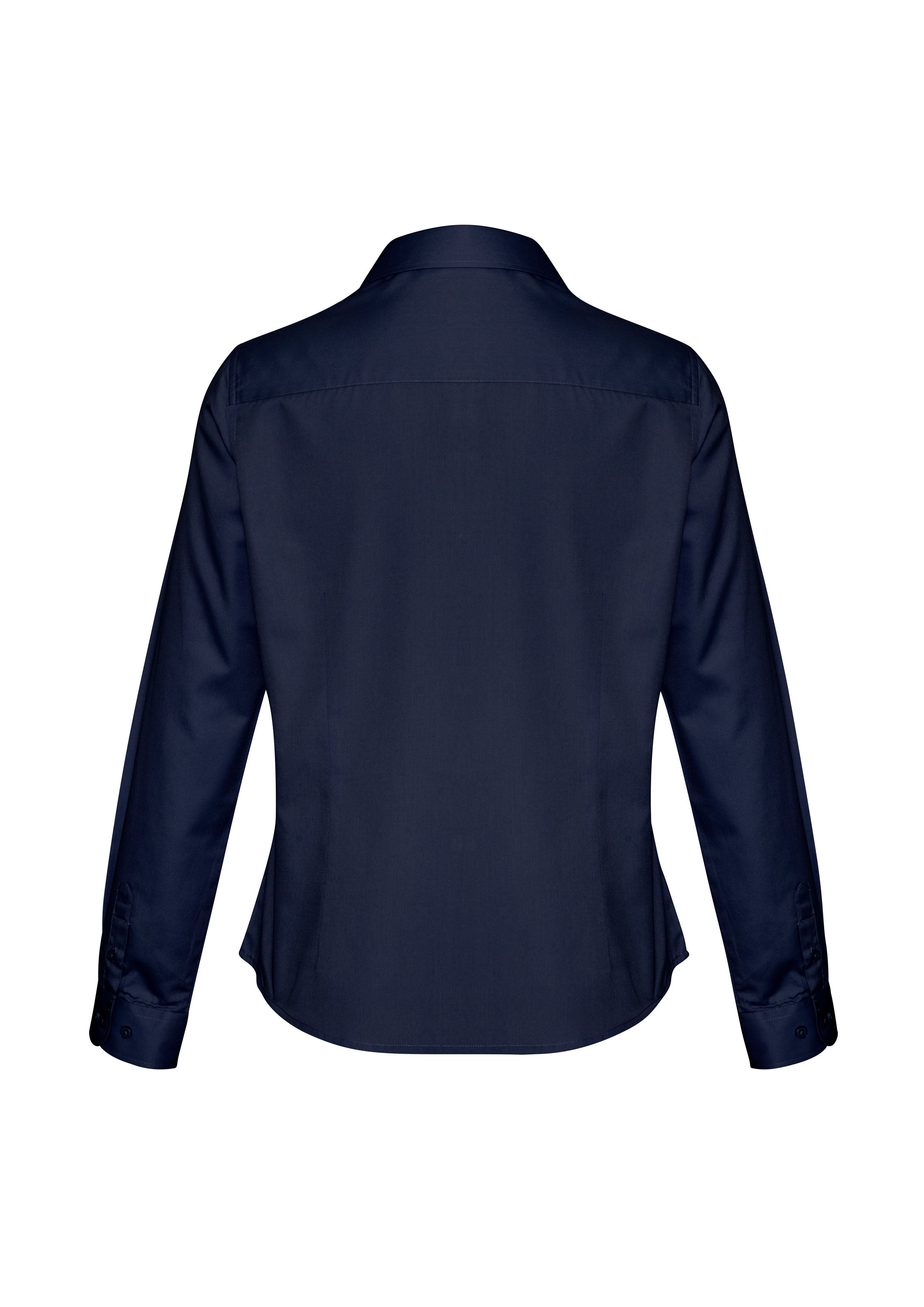 Dalton Womens Long Sleeve Shirt Navy back view