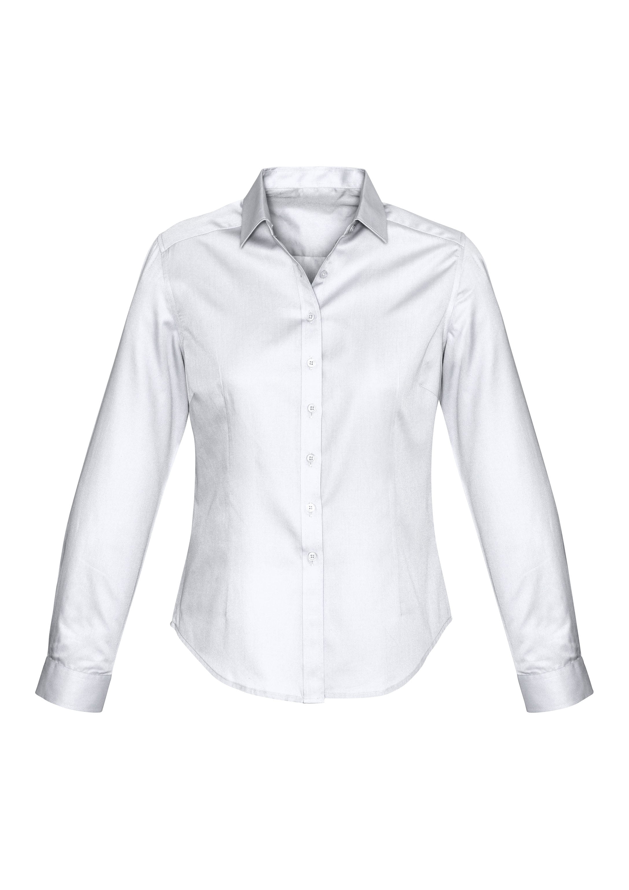 Dalton Womens Long Sleeve Shirt White front view