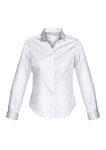 Dalton Womens Long Sleeve Shirt White front view