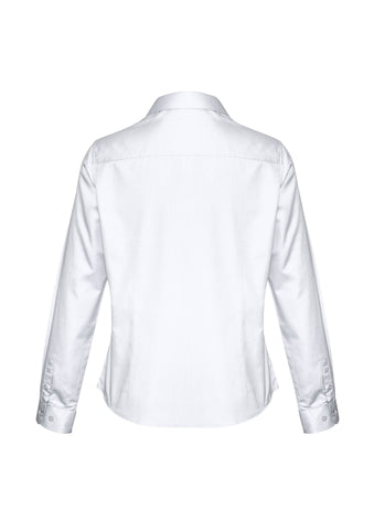 Dalton Womens Long Sleeve Shirt White back view