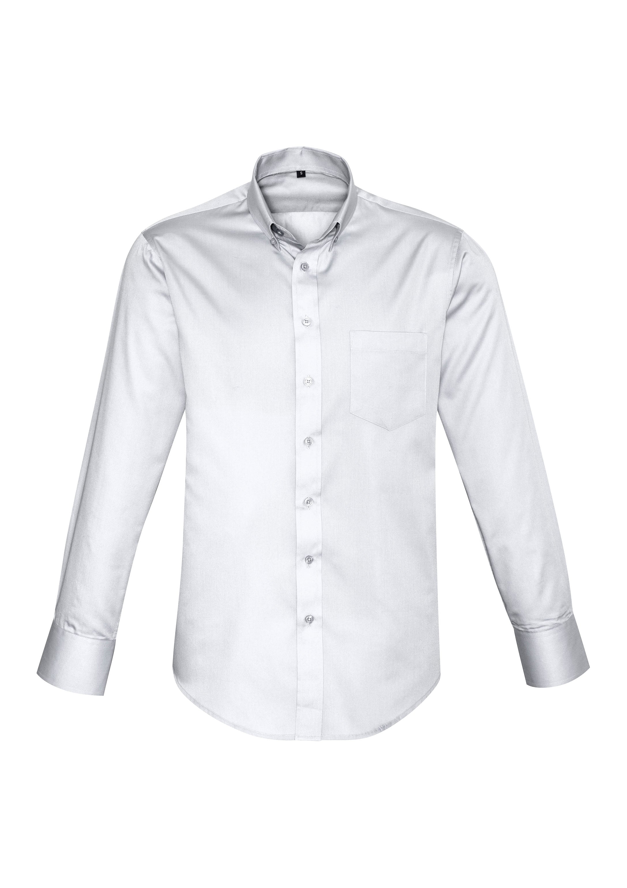 Dalton Mens Long Sleeve Shirt White front view