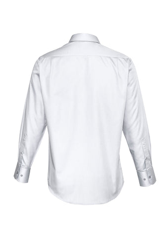 Dalton Mens Long Sleeve Shirt White back view